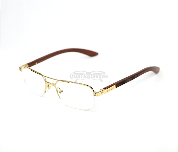 Cartier wood frame discount eyeglasses