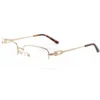 Cartier C Decor 18K GOLD Plated Titanium Half Frame Eyeglasses CT0319 (4)1