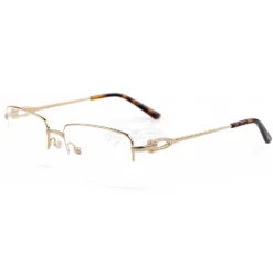 Cartier C Decor 18K GOLD Plated Titanium Half Frame Eyeglasses CT0319 (4)1