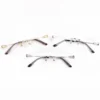 Cartier C Decor 18K GOLD Plated Titanium Rimless Eyeglasses CT0290 (1)1