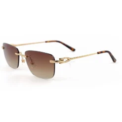 Cartier C Decor Pure Gold Plating Titanium Rimless Sunglasses CT0521OT (4)1