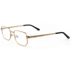 Cartier Santos De 18K GOLD Plated Full Frame Titanium Eyeglasses CT0481 (4)1