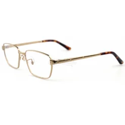 Cartier Santos De 18K GOLD Plated Full Frame Titanium Eyeglasses CT0482 (4)1