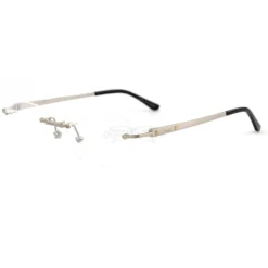 Cartier Santos De 18K GOLD Plated Titanium Rimless Eyeglasses CT0511O (11)1