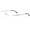 Cartier Santos De 18K GOLD Plated Titanium Rimless Eyeglasses CT0512O (11)1