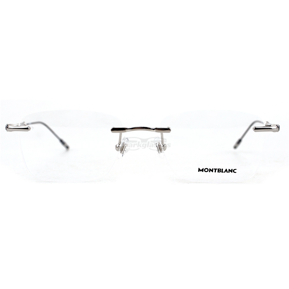 Montblanc Snowcap Emblem Vintage Metal Rimless Eyeglasses MB0038 (11)