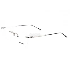 Montblanc Snowcap Emblem Vintage Metal Rimless Eyeglasses MB0038 (12)