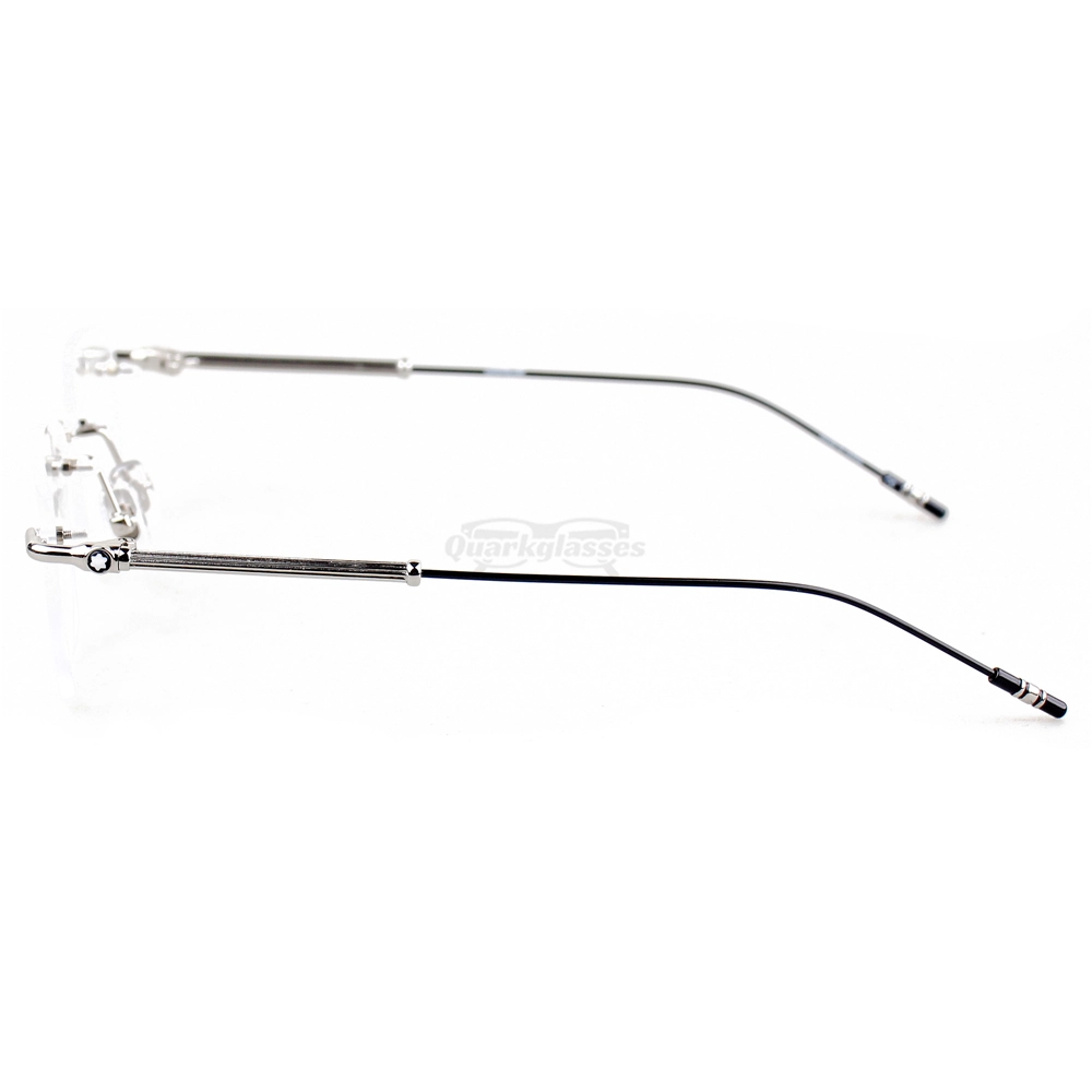 Montblanc Snowcap Emblem Vintage Metal Rimless Eyeglasses MB0038 (13)
