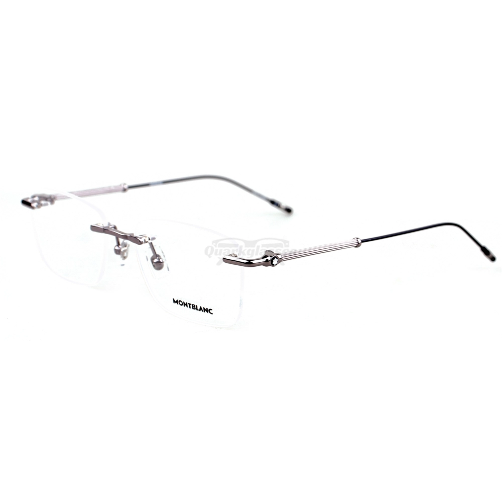 Montblanc Snowcap Emblem Vintage Metal Rimless Eyeglasses MB0038 (18)