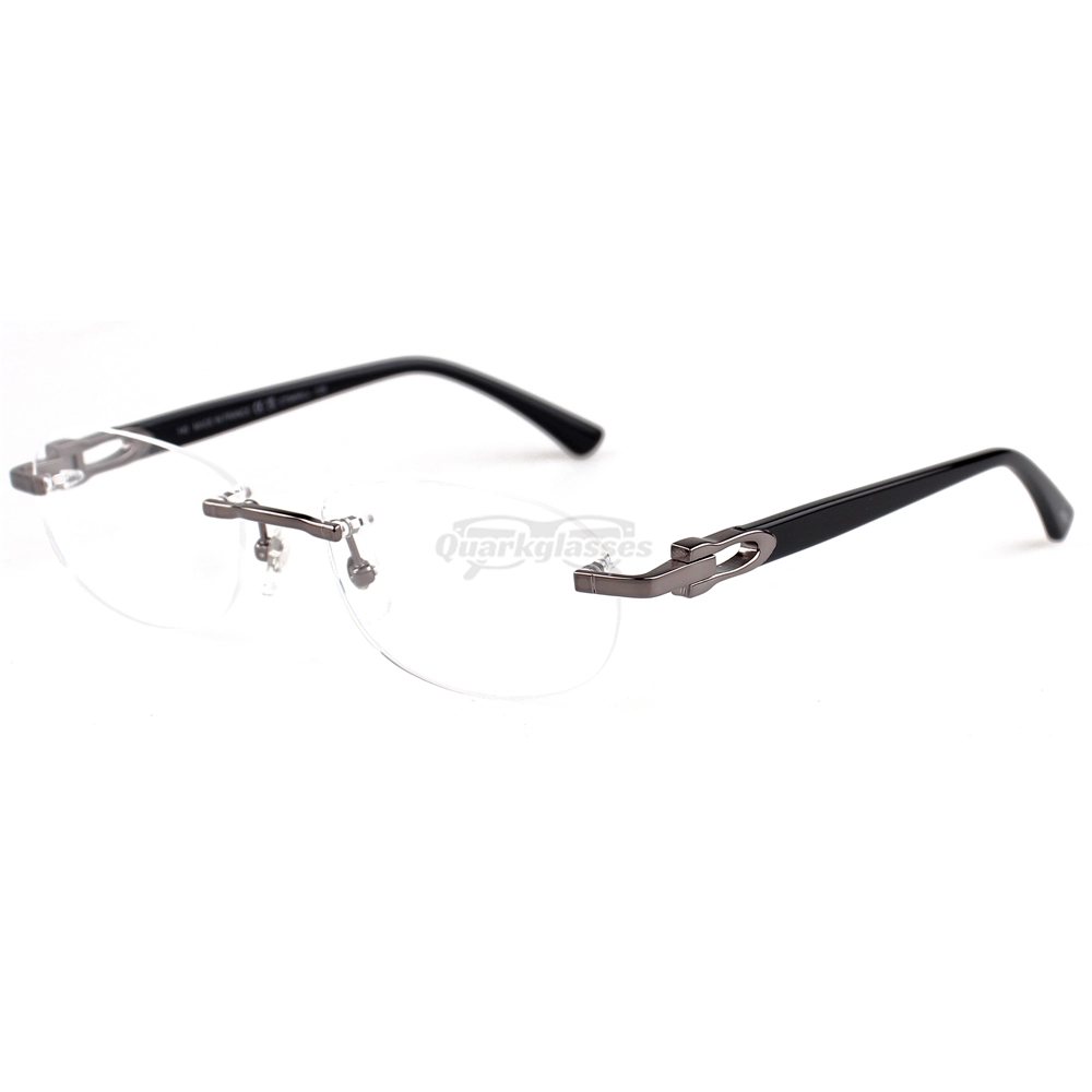 Cartier C Decor Acetate Titanium Rimless Eyeglasses CT0455 (15)