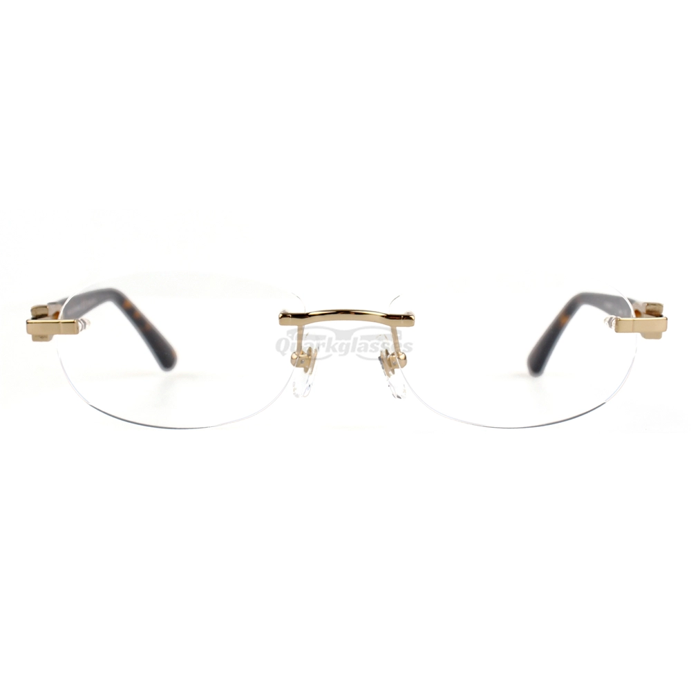 Cartier C Decor Acetate Titanium Rimless Eyeglasses CT0455 (3)