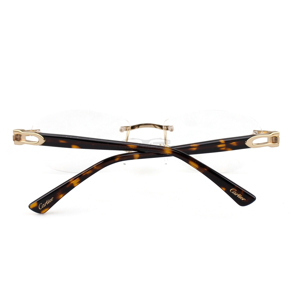 Cartier C Decor Acetate Titanium Rimless Eyeglasses CT0455 (6)