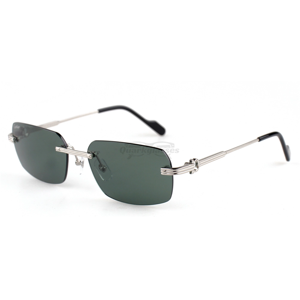 Cartier C Decor Acetate Titanium Rimless Sunglasses CT0271 (3)