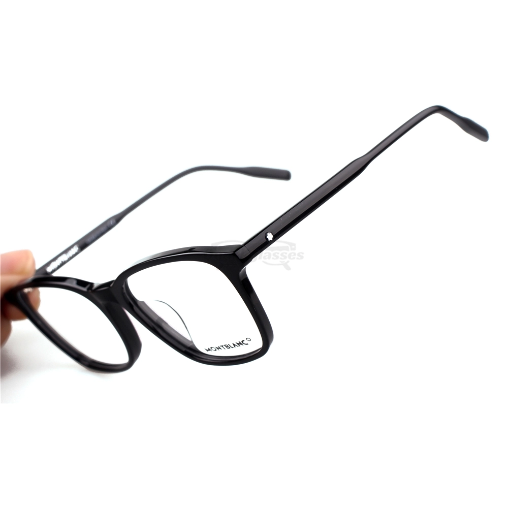 Montblanc Snowcap Emblem Acetate Full Frame Eyeglasses MB0085 (7)