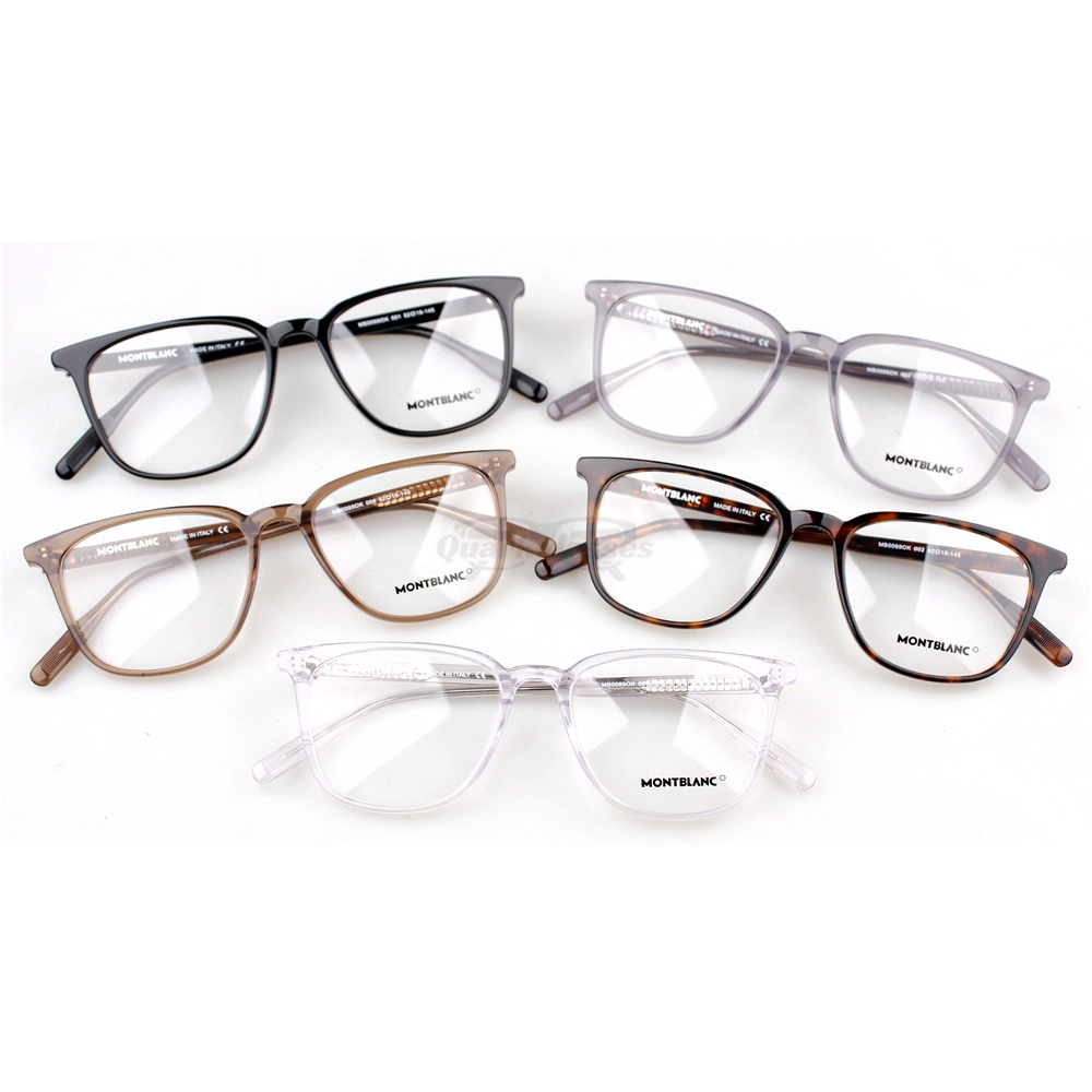 Montblanc Snowcap Emblem Acetate Full Frame Eyeglasses MB0089 (1)