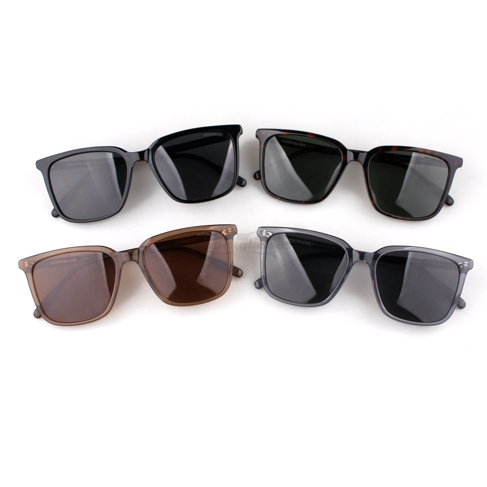 Montblanc Snowcap Emblem Acetate Full Frame Sunglasses MB0084 (1)