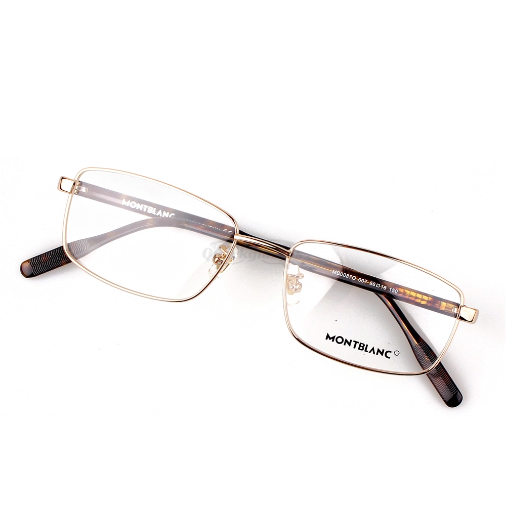 Montblanc Snowcap Emblem Acetate Metal Full Frame Eyeglasses MB0087 (2)