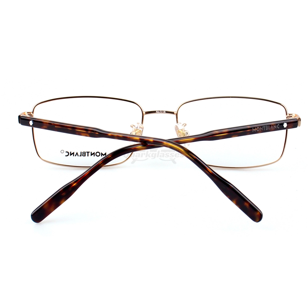 Montblanc Snowcap Emblem Acetate Metal Full Frame Eyeglasses MB0087 (6)