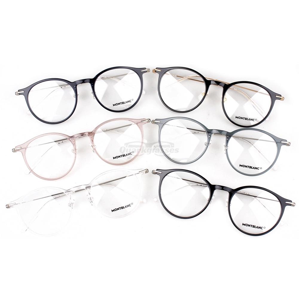 Montblanc Snowcap Emblem Acetate Metal Full Frame Eyeglasses MB0099 (1)