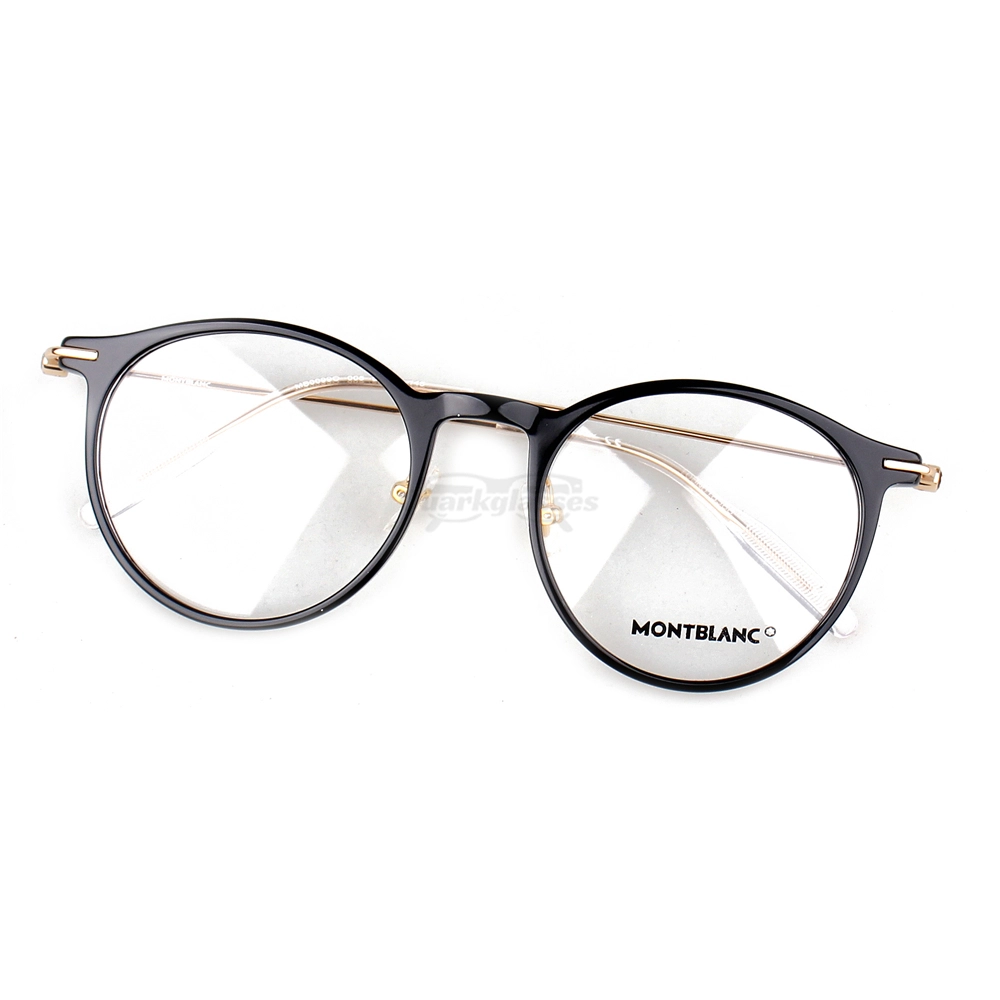 Montblanc Snowcap Emblem Acetate Metal Full Frame Eyeglasses MB0099 (3)