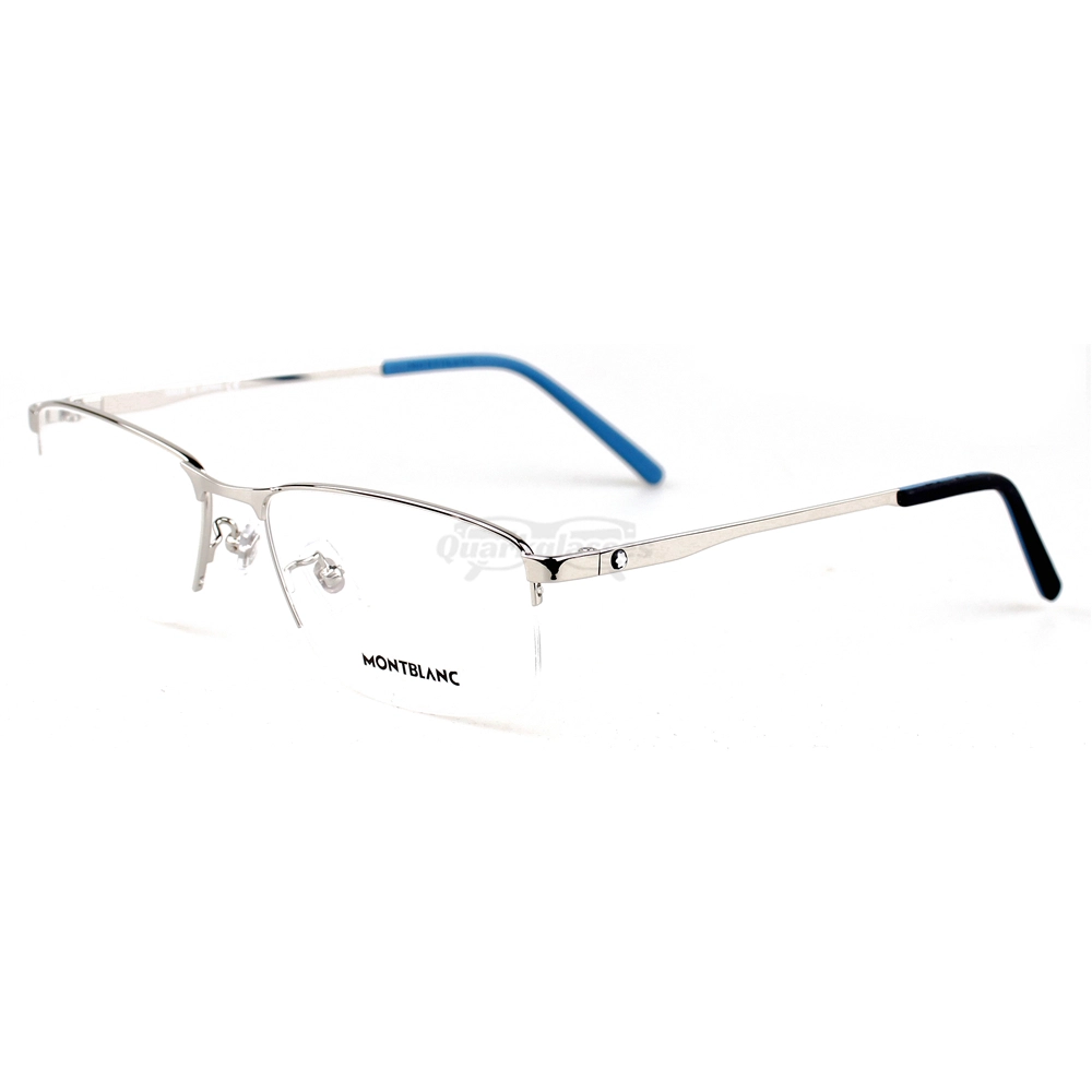Montblanc Snowcap Emblem Acetate Metal Half Frame Eyeglasses MB0107 (11)