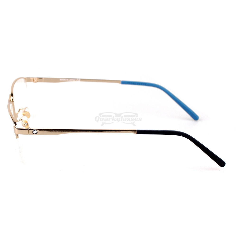 Montblanc Snowcap Emblem Acetate Metal Half Frame Eyeglasses MB0107 (5)