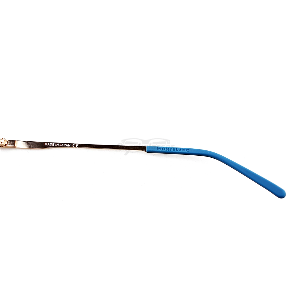 Montblanc Snowcap Emblem Acetate Metal Half Frame Eyeglasses MB0107 (8)