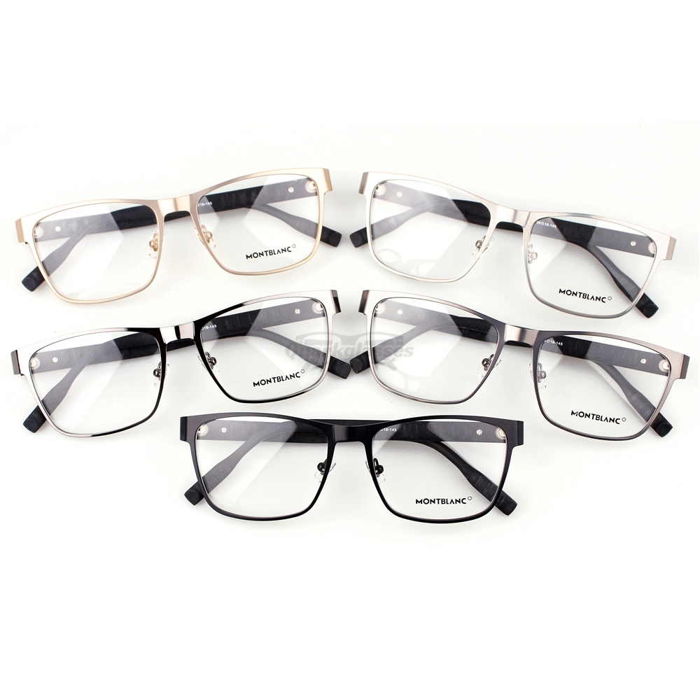 Montblanc Snowcap Emblem Metal Acetate Full Frame Eyeglasses MB0067 (1)