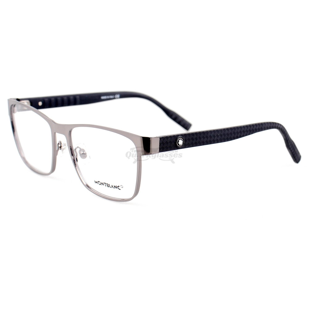 Montblanc Snowcap Emblem Metal Acetate Full Frame Eyeglasses MB0067 (13)