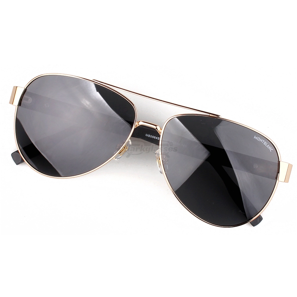 Montblanc Snowcap Emblem Metal Acetate Full Frame Sunglasses MB0064 (2)