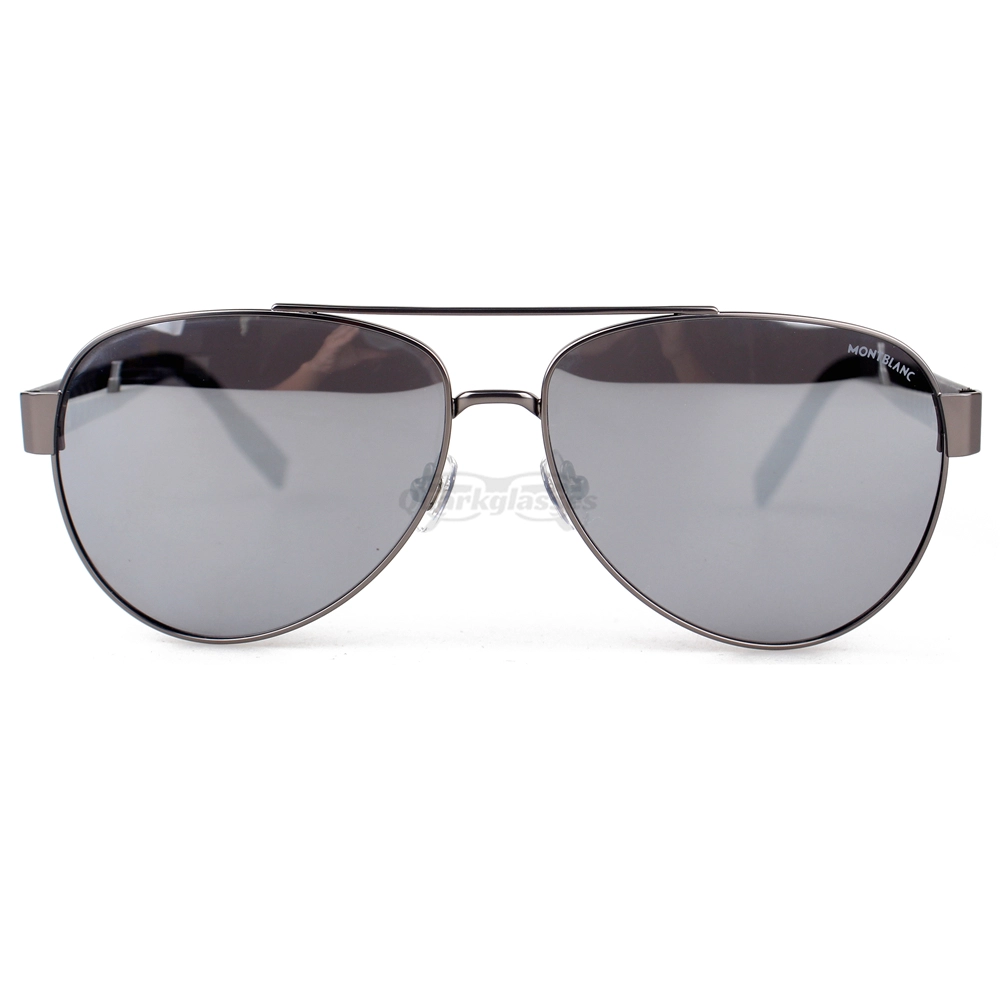 Montblanc Snowcap Emblem Metal Acetate Full Frame Sunglasses MB0064 (22)