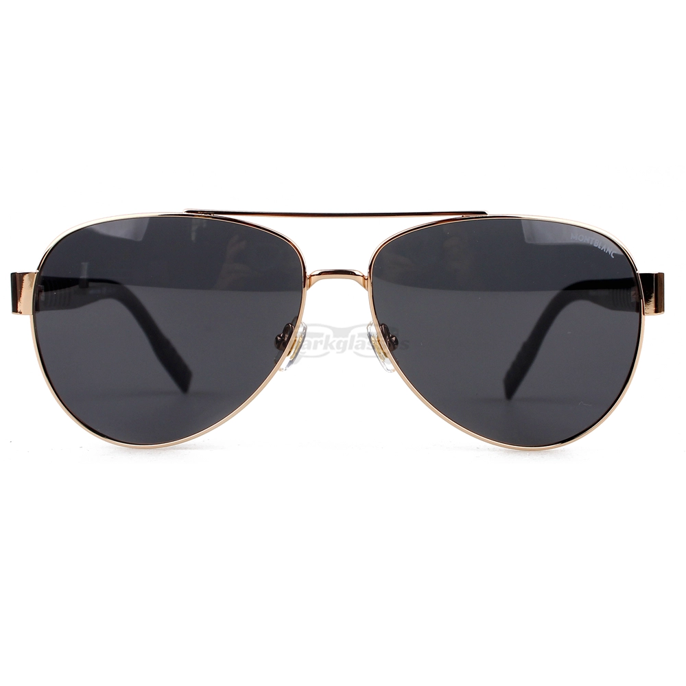 Montblanc Snowcap Emblem Metal Acetate Full Frame Sunglasses MB0064 (3)