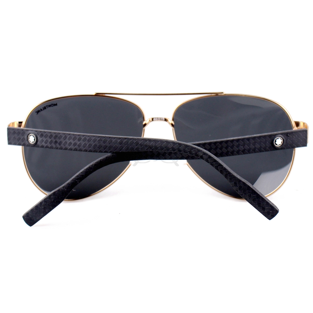 Montblanc Snowcap Emblem Metal Acetate Full Frame Sunglasses MB0064 (6)