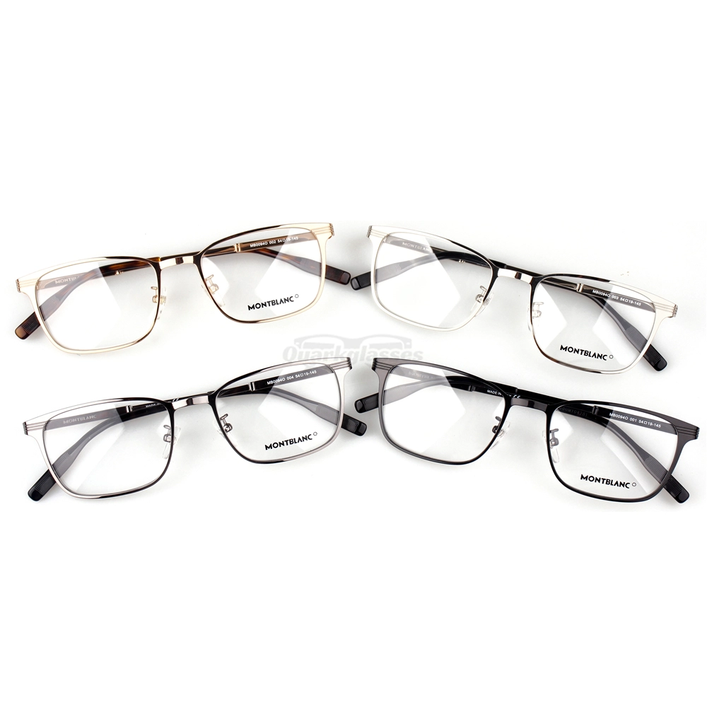 Montblanc Snowcap Emblem Metal Full Frame Eyeglasses MB0094 (1)
