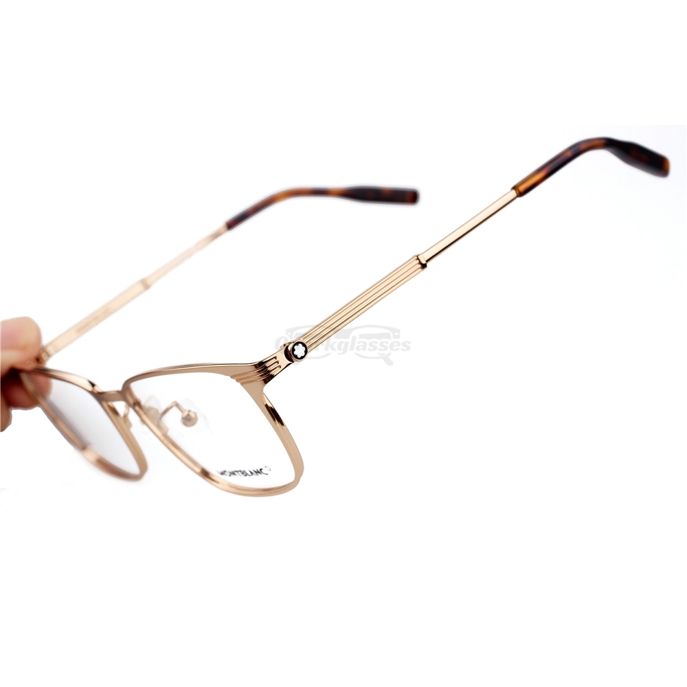 Montblanc Snowcap Emblem Metal Full Frame Eyeglasses MB0094 (6)