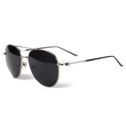 Montblanc Snowcap Emblem Metal Full Frame Sunglasses MB0128 (10)