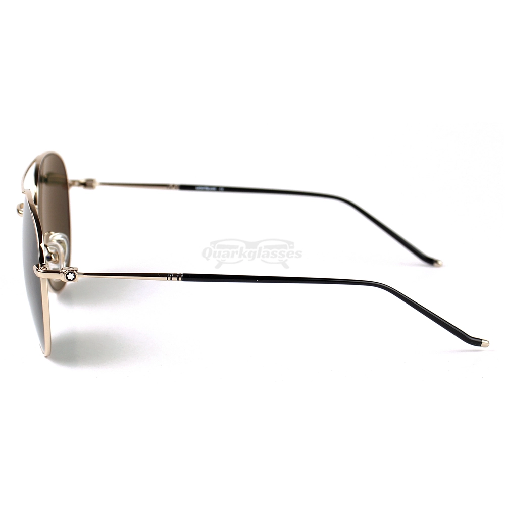 Montblanc Snowcap Emblem Metal Full Frame Sunglasses MB0128 (5)