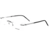 Montblanc Snowcap Emblem Titanium Rimless Eyeglasses MB0071T (10)