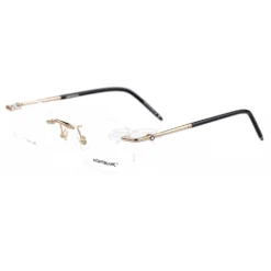 Montblanc Snowcap Emblem Titanium Rimless Eyeglasses MB0071T (3)