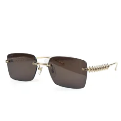 Cartier Clash de Metal Rimless Sunglasses CT0545