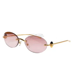 Cartier Classic C de motif Rimless Sunglasses CT0650S