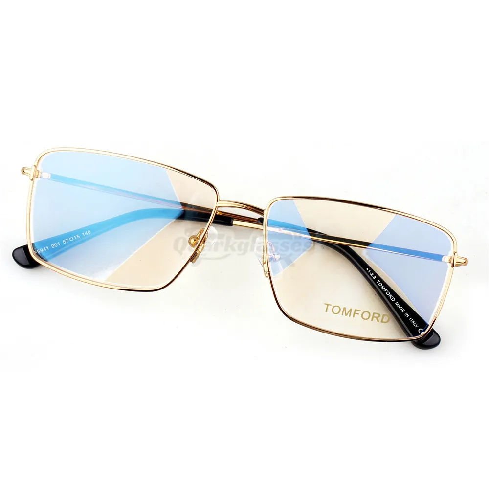 Tom Ford Metal Full Frame Rectangle Eyeglasses TF5941 (2)