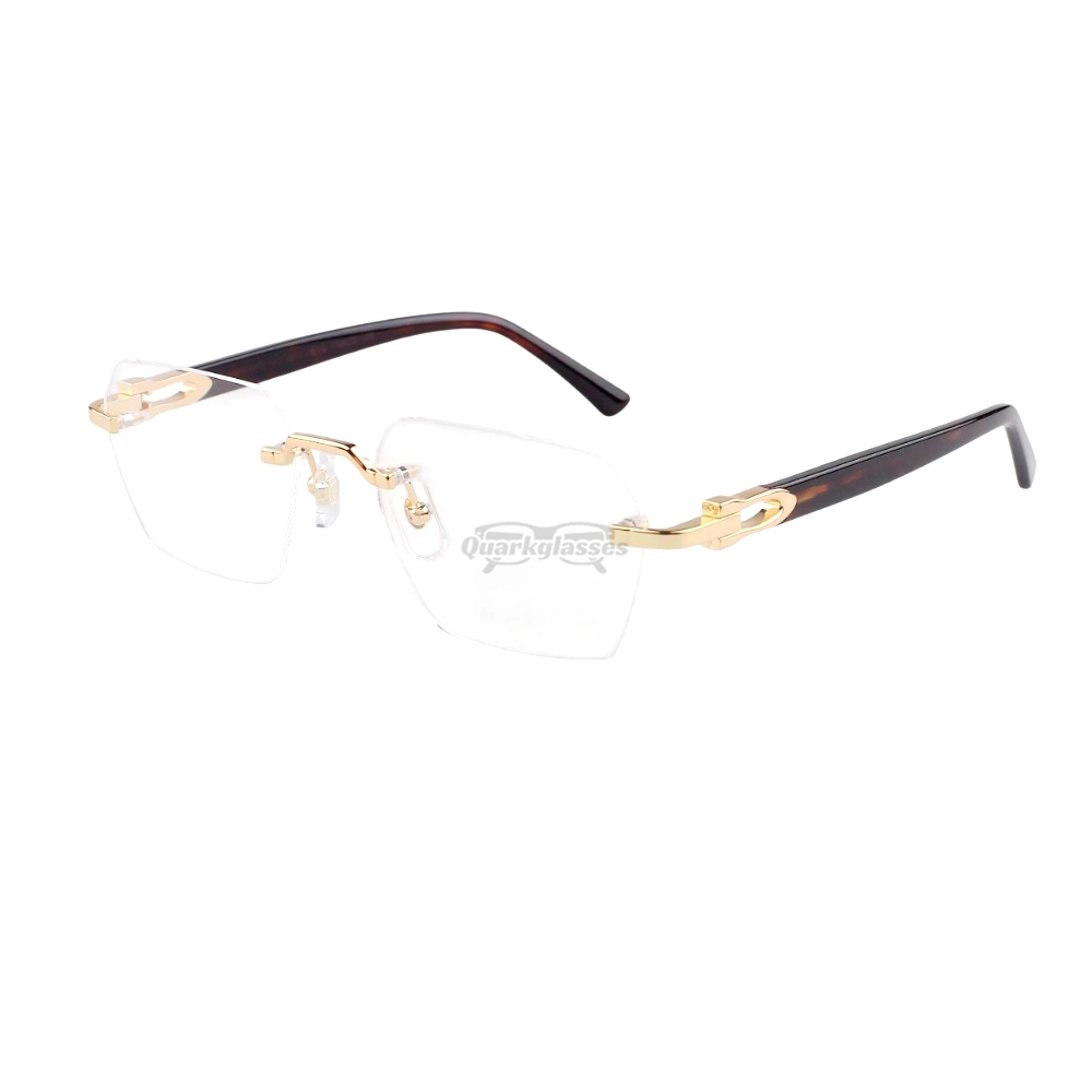 Cartier C Decor 24K GOLD Plated Titanium Rimless Eyeglasses CT0623O (11)