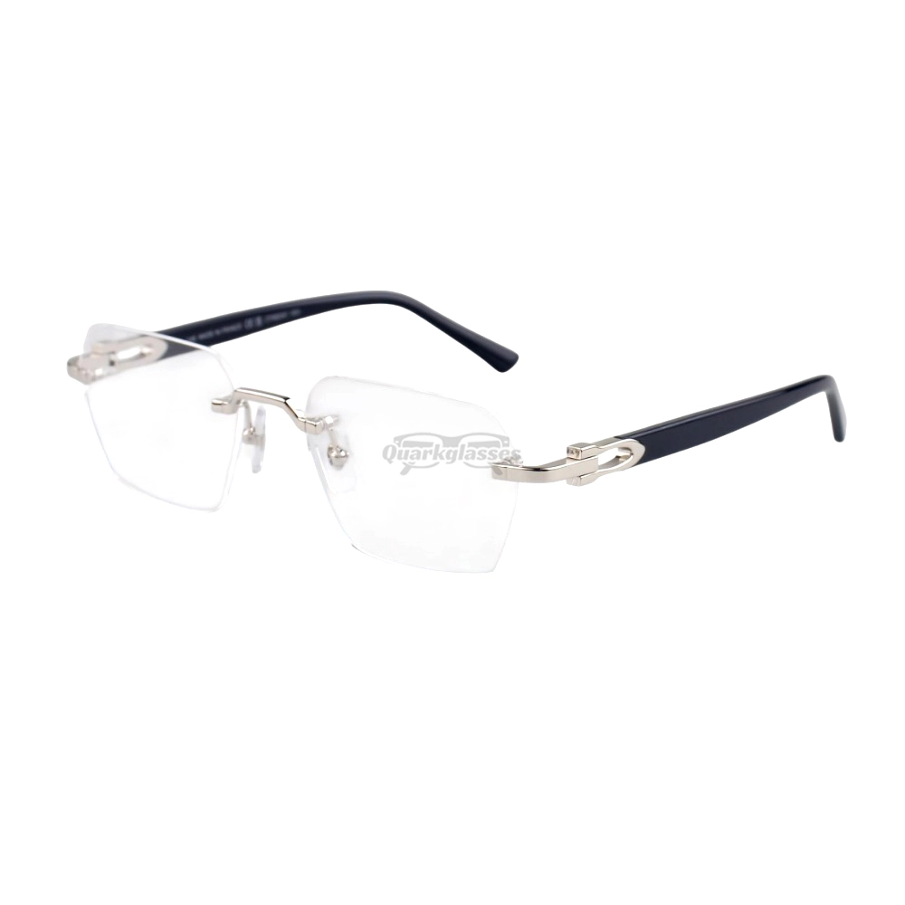 Cartier C Decor 24K GOLD Plated Titanium Rimless Eyeglasses CT0623O (2)