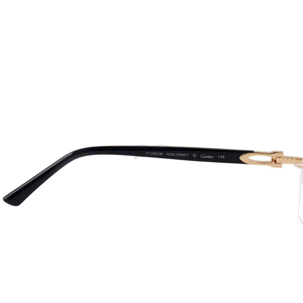Cartier C Decor 24K GOLD Plated Titanium Rimless Eyeglasses CT0623O (4)