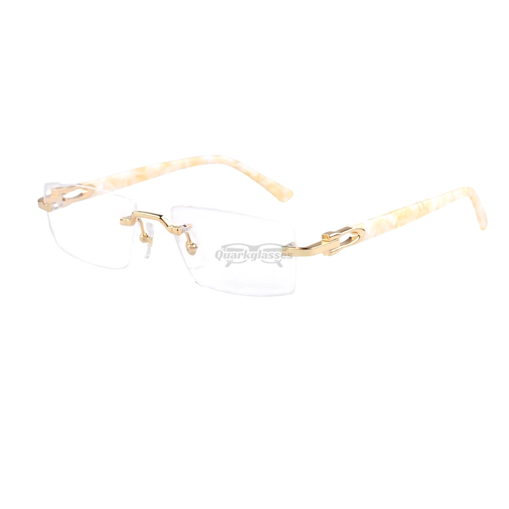 Cartier C Decor Acetate Titanium Rimless Eyeglasses CT0581O (10)