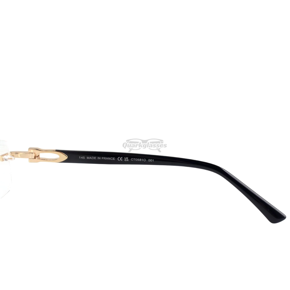 Cartier C Decor Acetate Titanium Rimless Eyeglasses CT0581O (6)