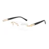 Cartier C Decor Acetate Titanium Rimless Eyeglasses CT0581O (7)