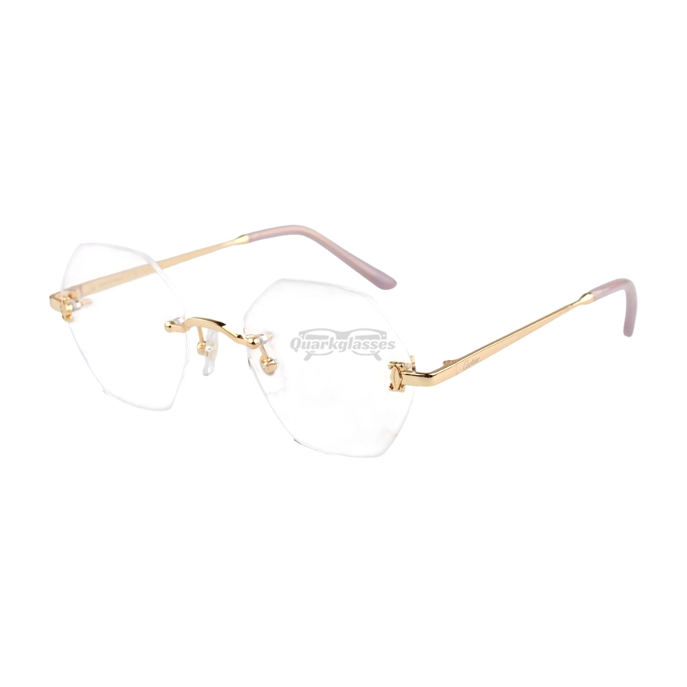 Cartier Icon Collection Titanium Geometric Rimless Eyeglasses CT0593O (10)