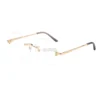 Cartier Icon Collection Titanium Geometric Rimless Eyeglasses CT0593O (2)